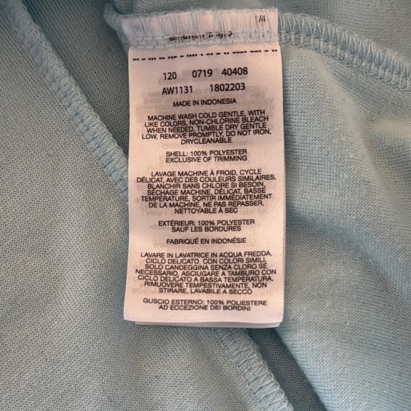 Columbia Sky Blue Light Weight Fleece Pullover 1X - Picture 12 of 14